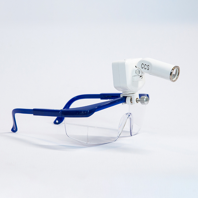 Lightweight Clip-On Wireless LED Head Light for Any Glasses Dental Loupes with Rechargeable Lithium Battery