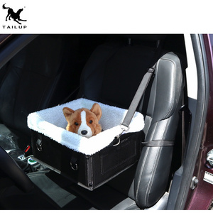 Upgrade Foldable Dog Car Seat Carrier with Clip-On Safety Leash