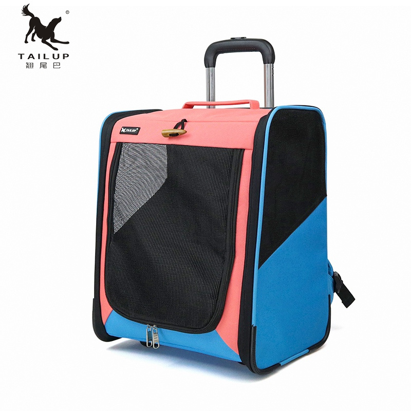 Airline Approved Pet Travel Rolling Backpack Carrier for dogs