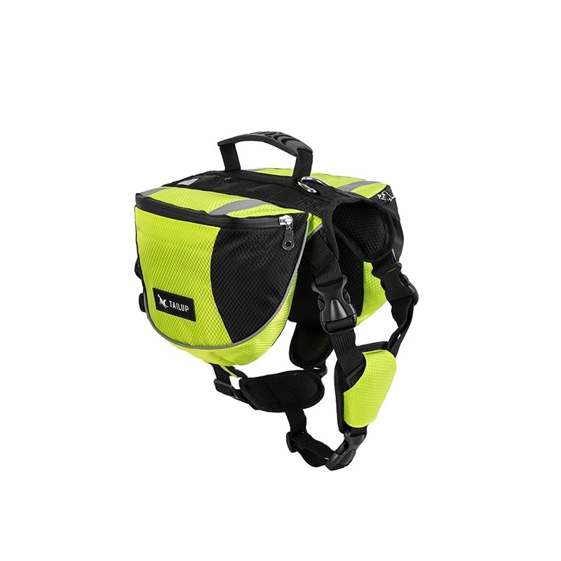 TAIL UP Dog Backpack Hiking Pet Saddle Bags Harness