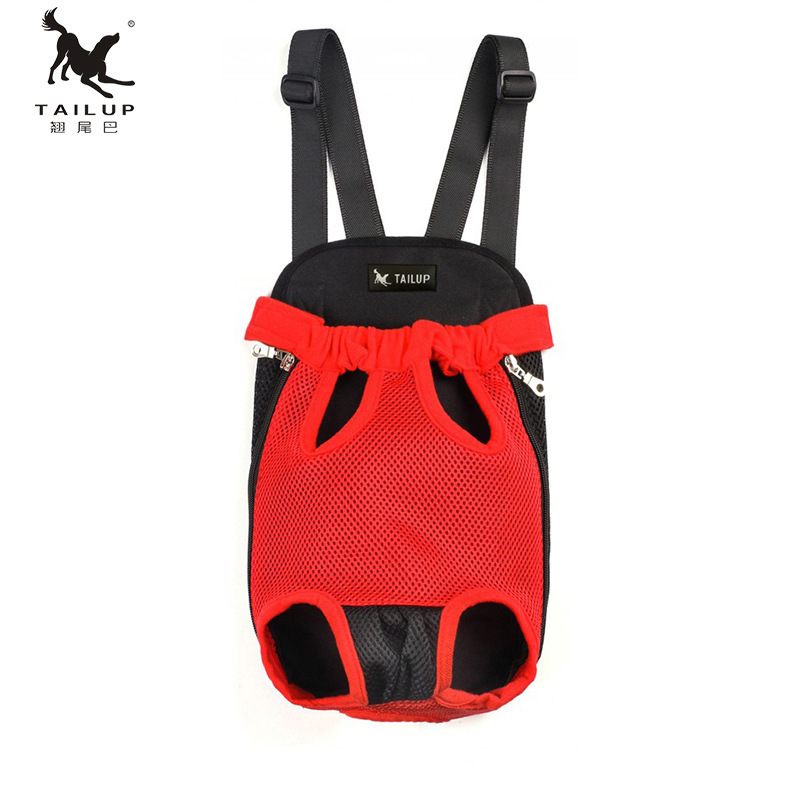 Legs Out Front Pet Dog Chest Backpack Carrier Outdoor Hands Free Travel Bag for Walking Hiking