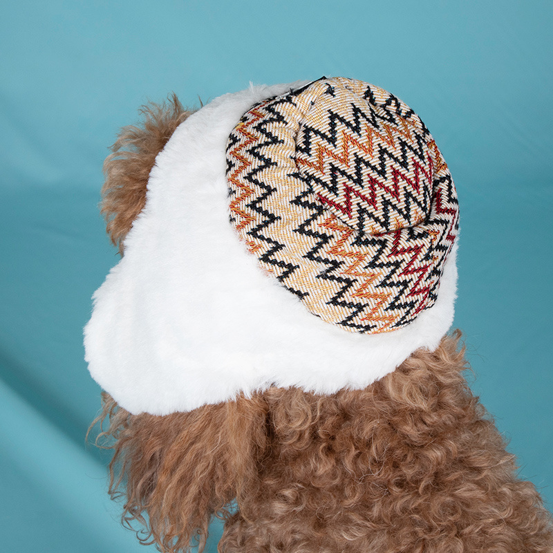 Christmas Dog Hat with Earmuffs Adjustable Winter Pet Headwear for Small Medium Large Dogs and Cats