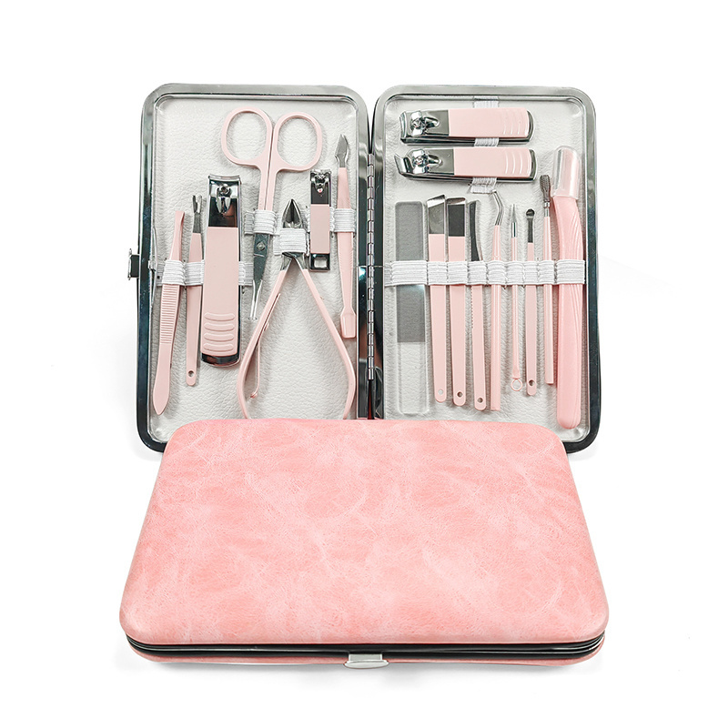 18 pcs/set Personal Manicure Grooming Tools Kit  Nail Care Tools Manicure Pedicure Set