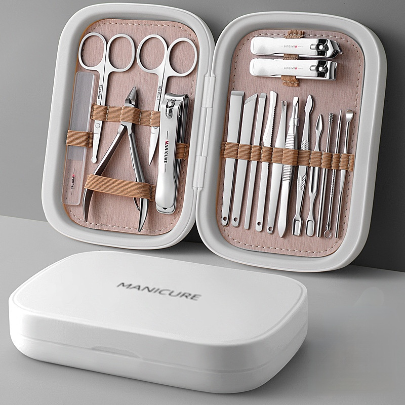 18 Pcs/set Personal Manicure Pedicure Grooming Kit Nail Tools Manicure Set