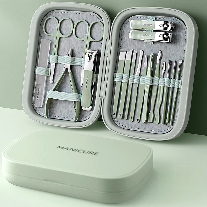 18 Pcs/set Personal Manicure Pedicure Grooming Kit Nail Tools Manicure Set