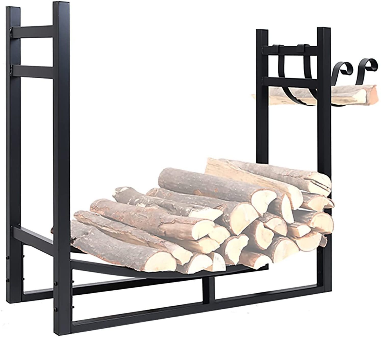 Hot Sales Heavy Duty Iron Steel Outdoor Firewood Log Rack Holder Outdoor