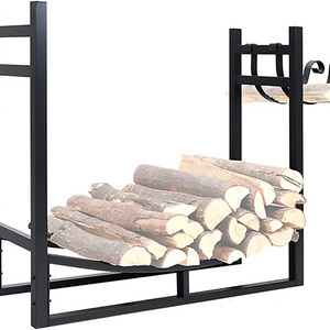 Hot Sales Heavy Duty Iron Steel Outdoor Firewood Log Rack Holder Outdoor