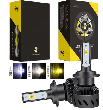 Factory direct 3 color E380 76W 9000lm led light Tri-color 6000K 3000K 4300K 9005 H8 H13 H4 H7 H11 Auto Car Led Headlight bulb