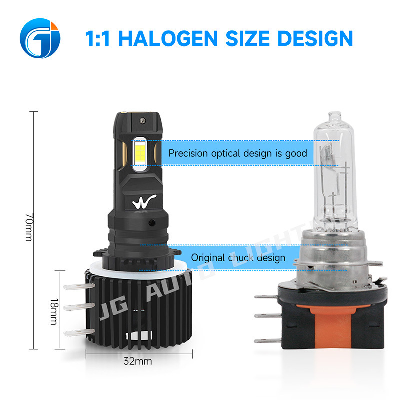 JG H15 Wholesale Car Light 12V Daytime Running Vehicle White Lamp High Beam 120W 28000 Lumen H15 LED Headlight Bulbs