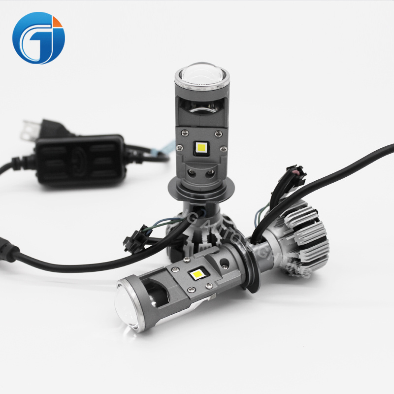 JG G7 LED Retrofit Kits 8000LM Headlights Bulb Proyector Lens H4 H7 H8 H9 H11 9005 9006 9012 Mini Bi LED Projector Lens