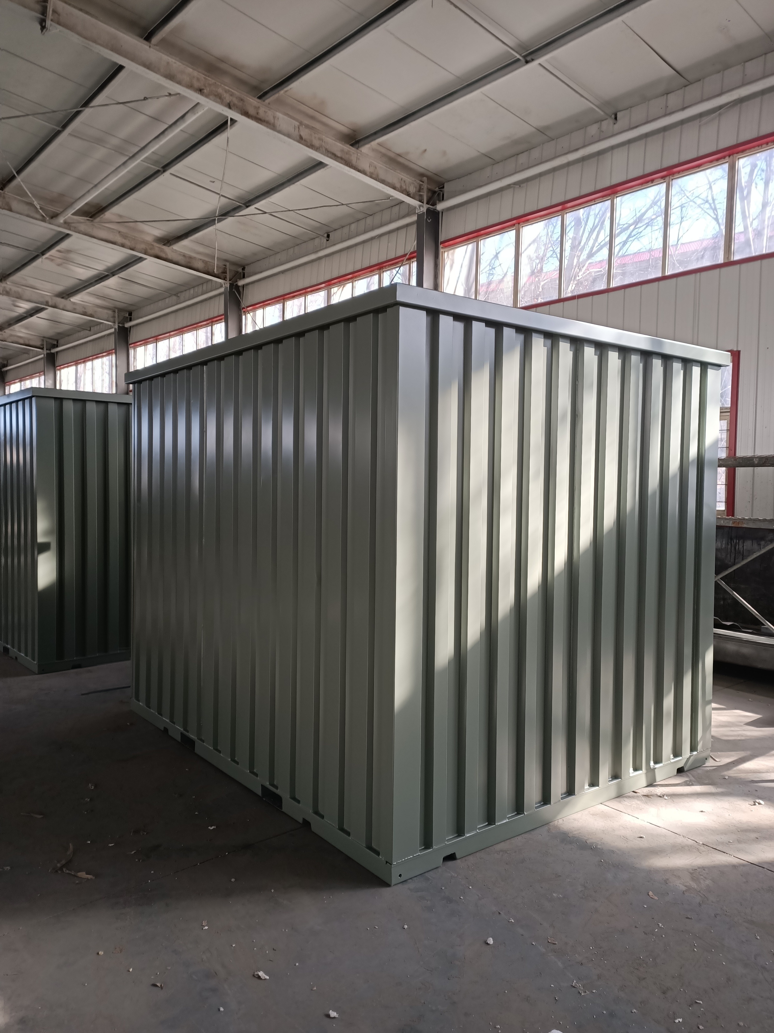 12' 16' 20'Self Storage Assemble Foldable Mobile Stackable Portable Storage Prefab Insulated Steel Storage Container Units