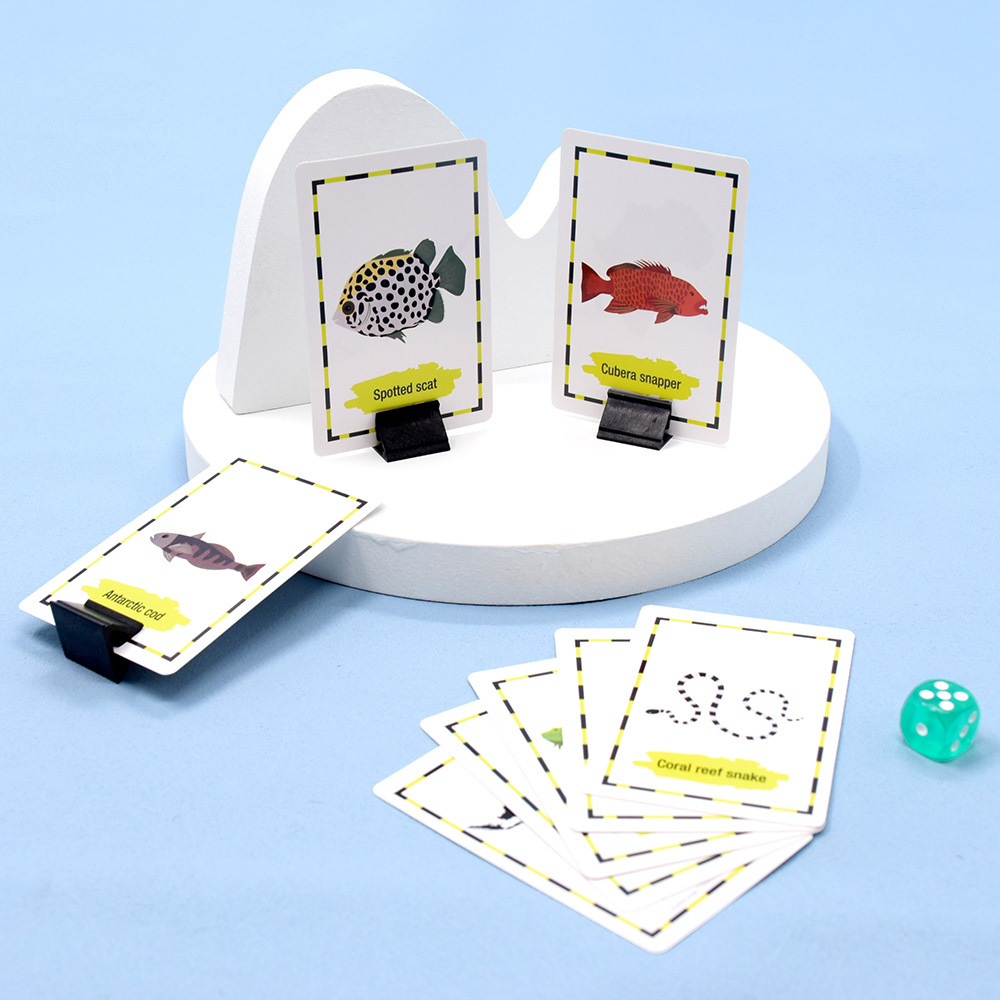 Kids Playing Cards Custom  Packaging Card Game PVC Playing  Education Children Flash Card