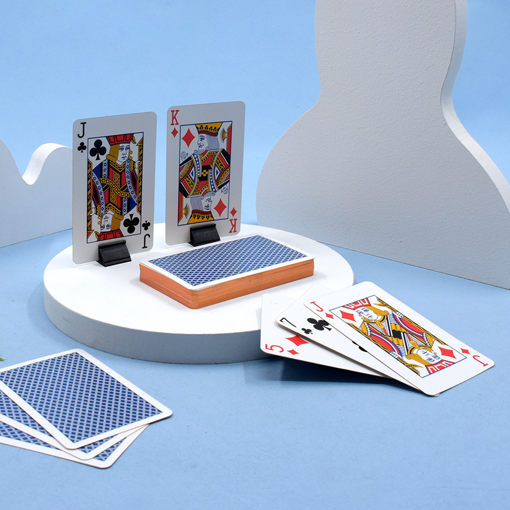 Custom Plastic PVC Poker Smooth Waterproof Gold plated Creative Gift Durable Poker Playing Card