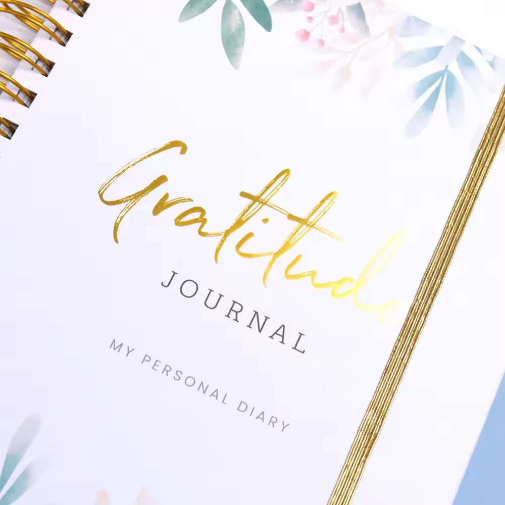 Free Sample Custom 2024-2025 Hardcover A5 Life Journal Notebook Printed Diary Notebook Planner Printing