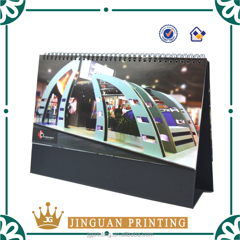 2020-2021Custom eco friendly printing full color printing stand desk table calendar