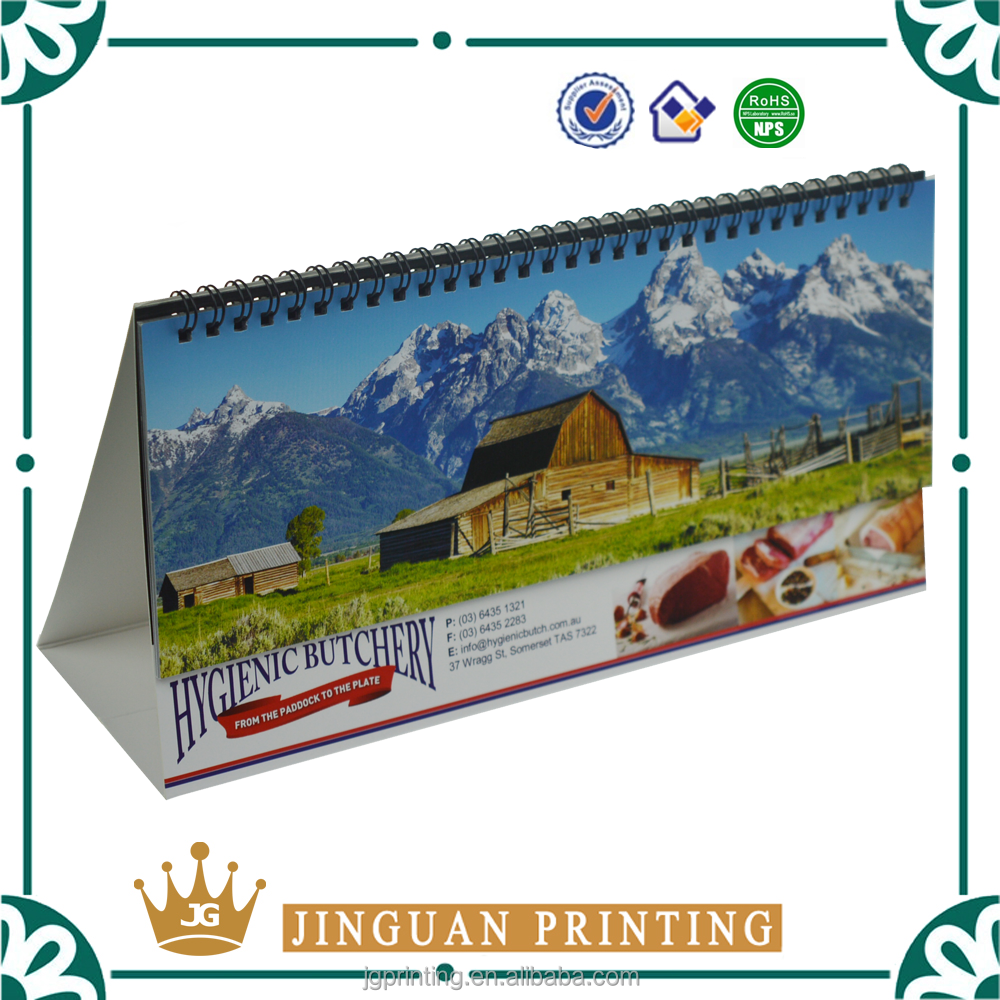 2020-2021Custom eco friendly printing full color printing stand desk table calendar