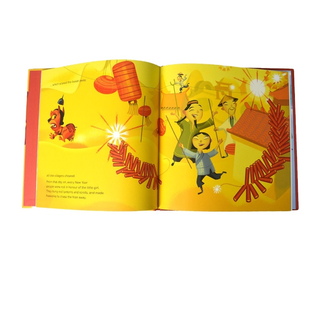 Full color hard cover printing service for books