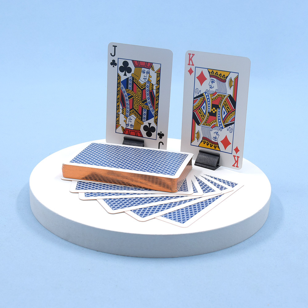 Custom Plastic PVC Poker Smooth Waterproof Gold plated Creative Gift Durable Poker Playing Card