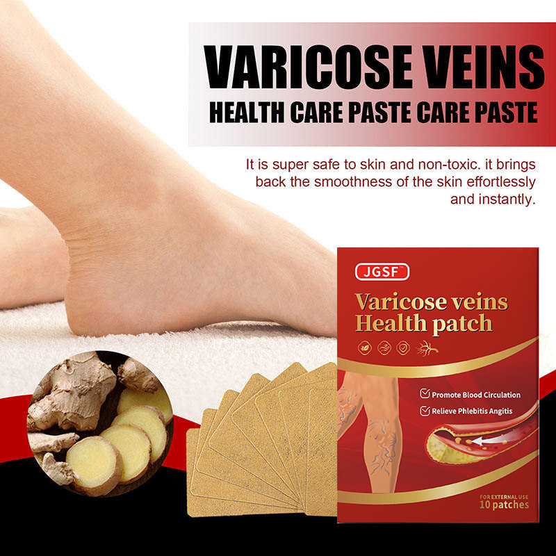 Varicose Veins Patch Improve Blood Circulation Relieve Swelling Pain Varicose Medical Patch OEM Herbal Health Care