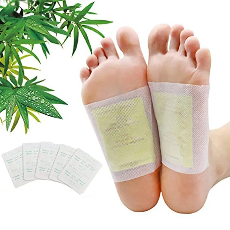 Natural wormwood body cleanse detox foot patch relieve stress improve sleep anti swelling slimming ginger foot patch