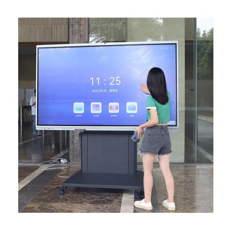 JGST 65,75,85,98 UHD 4K 20 touch point smart TV white board interactive flat panel digital display smart digital interactive