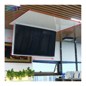 Ceiling Drop Down TV Mount 105 Degrees motorised tv lift Hidden Design  Flip Down Ceiling TV Lift with remote for 32-86 inches