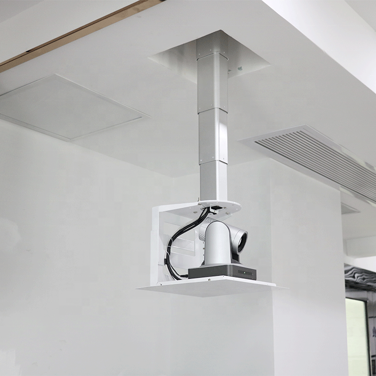 JGST Stock Video Conferences Telescoping Hidden ceiling recessed Camera Mount Hanger Motorized Projector Lift from Ceiling