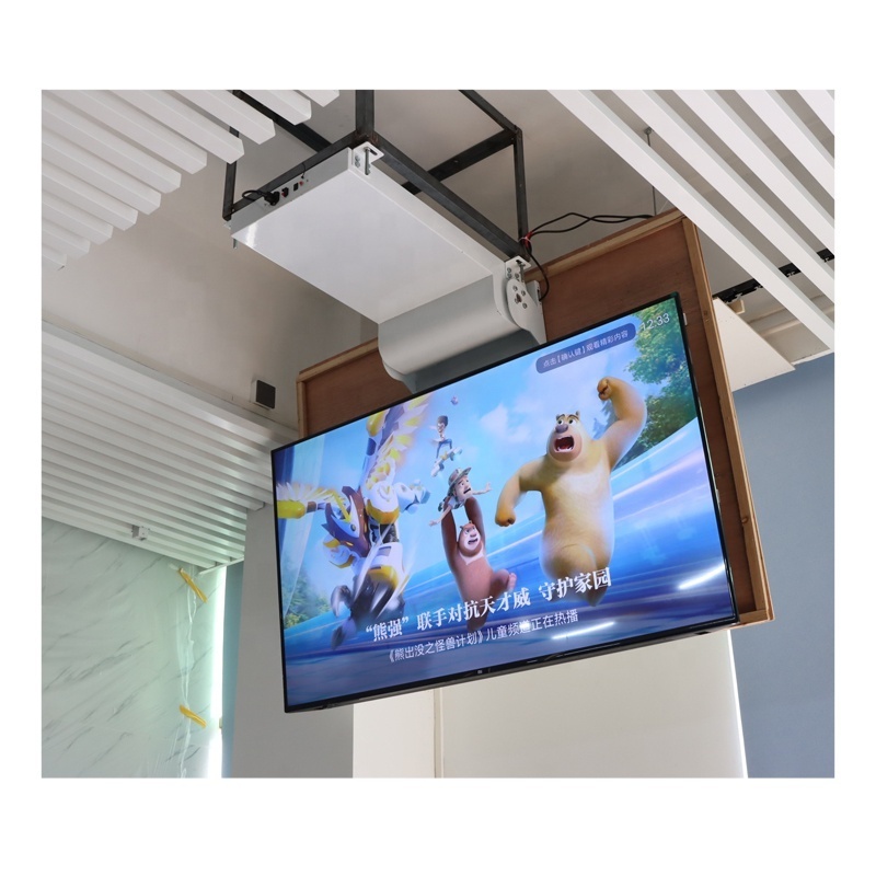 Retractable Flip Up Electric Flip Down ceiling TV Lift 0-105 Degrees Hidden Mounted Ceiling TV Lift ceiling mounted hidden tv