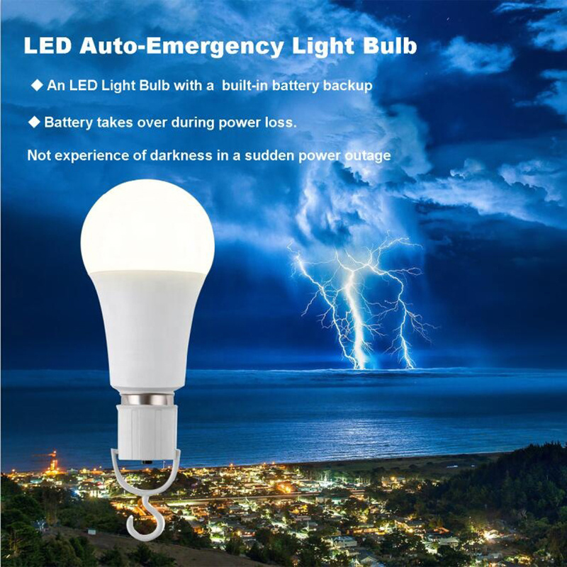 China manufacture 9w energy saving emergency led bulb light with battery