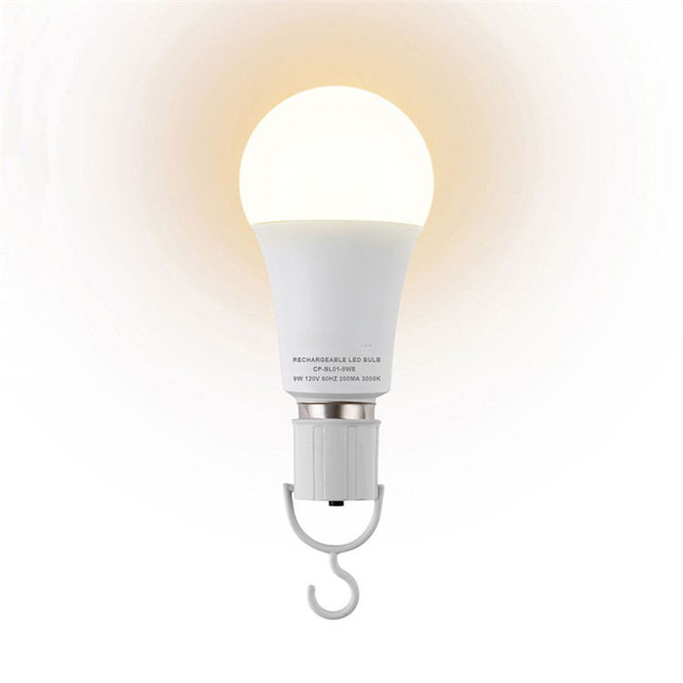 China manufacture 9w energy saving emergency led bulb light with battery