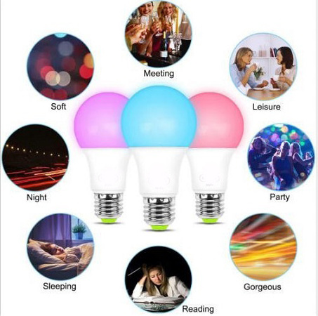 Smart Life Dimmable Wifi LED Bulb 9W E27 RGBW Light Bulb WiFi Smart Bulb