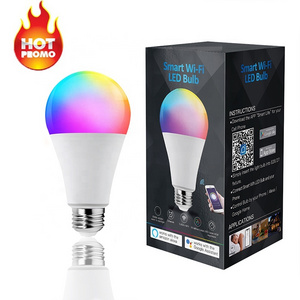 Smart Life Dimmable Wifi LED Bulb 9W E27 RGBW Light Bulb WiFi Smart Bulb