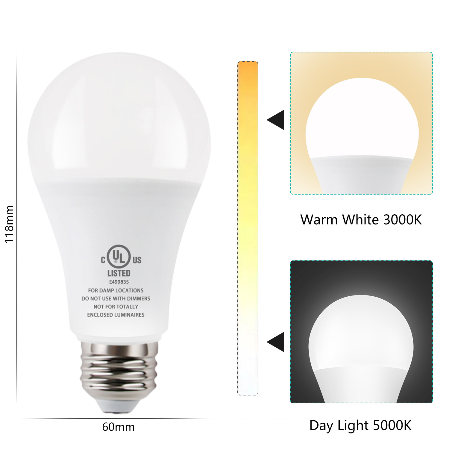 Amazons Online 8W Led Grow 5000K Automatic Solar Light Duck To Dawn Security Light Bulb