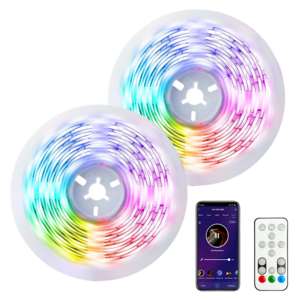 32.8FT LED Strip WIFI Music Sync Alexa Smart Light Bulbs 24 Keys Remote Color Changing LED Strip Lights