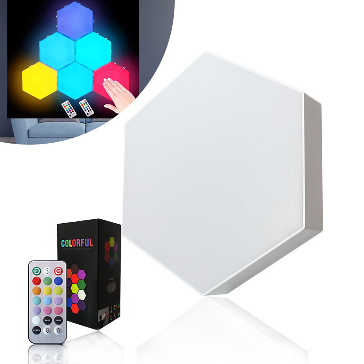 Remote Control Hexagon Touch Wall Light Smart Home Light Honeycomb RGB Hexagonal Led Light