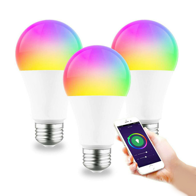 LED Smart Bulb Compatible with Alexa Smart Light 9W Lamp E26 E27 RGB Color Changing Smart Bulb Google Home Bombillas Tuya Smart