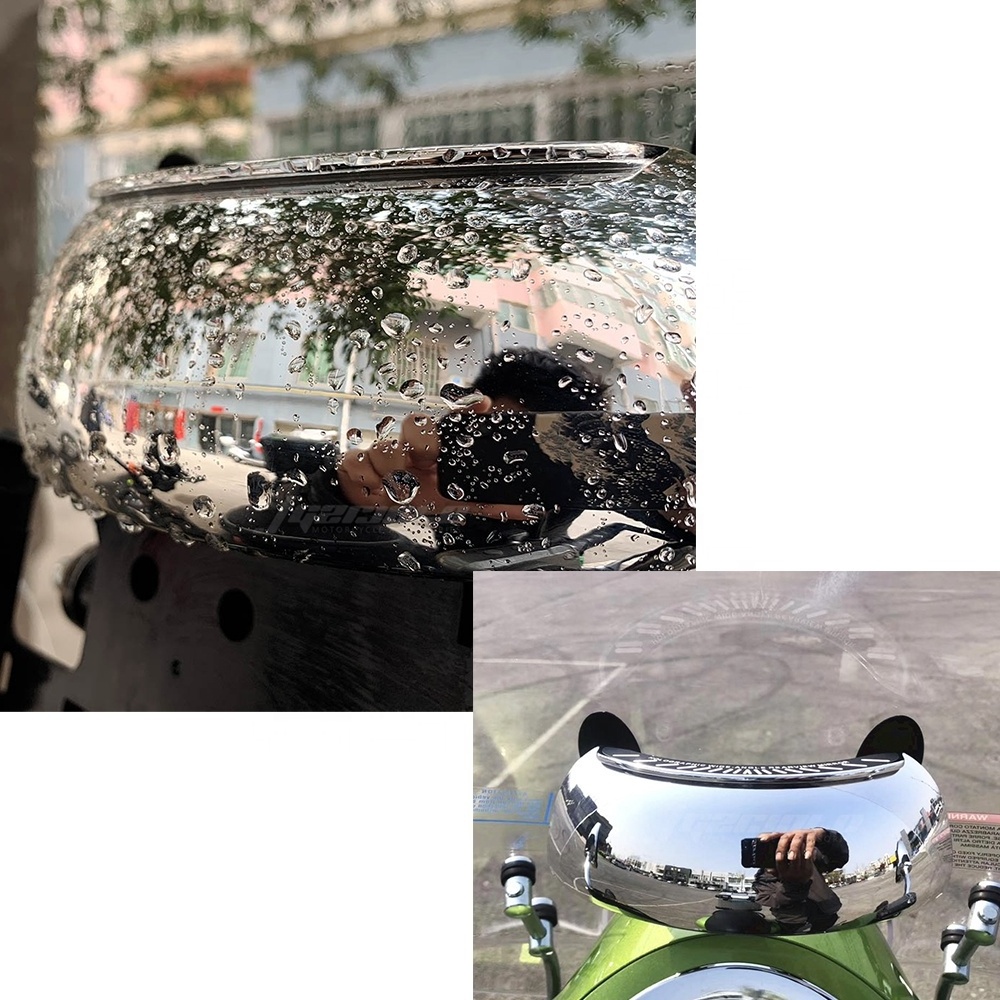 Motorcycle Windshield Rearview Mirrors 180 Wide Angle Mirror For Vespa Piaggio GTS Sprint 150 LX Primavera 300 250 125 200 GTV