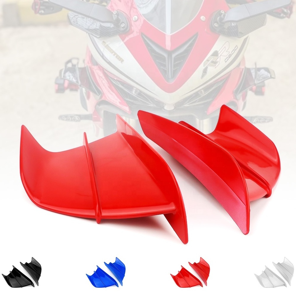 Motorcycle ABS Downforce Spoiler Side Wing Winglets Protector Cover Universal Accessories for Yamaha Kawasaki Suzuki Vespa