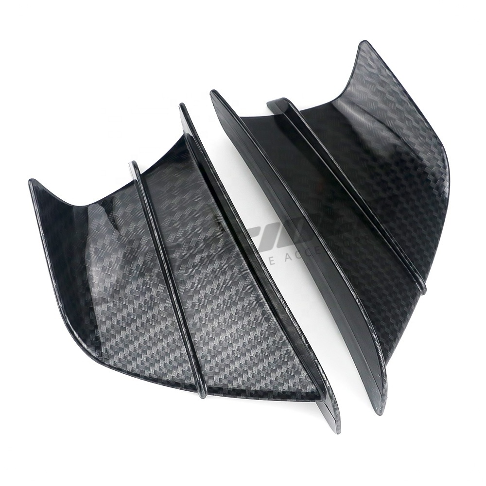 Motorcycle Downforce Spoiler Side Wing Winglet Carbon fiber Protector Cover Universal Accessories for Yamaha Kawasaki Vespa