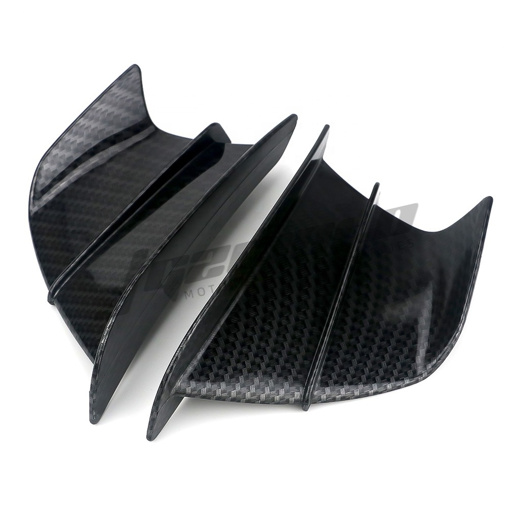 Motorcycle Downforce Spoiler Side Wing Winglet Carbon fiber Protector Cover Universal Accessories for Yamaha Kawasaki Vespa