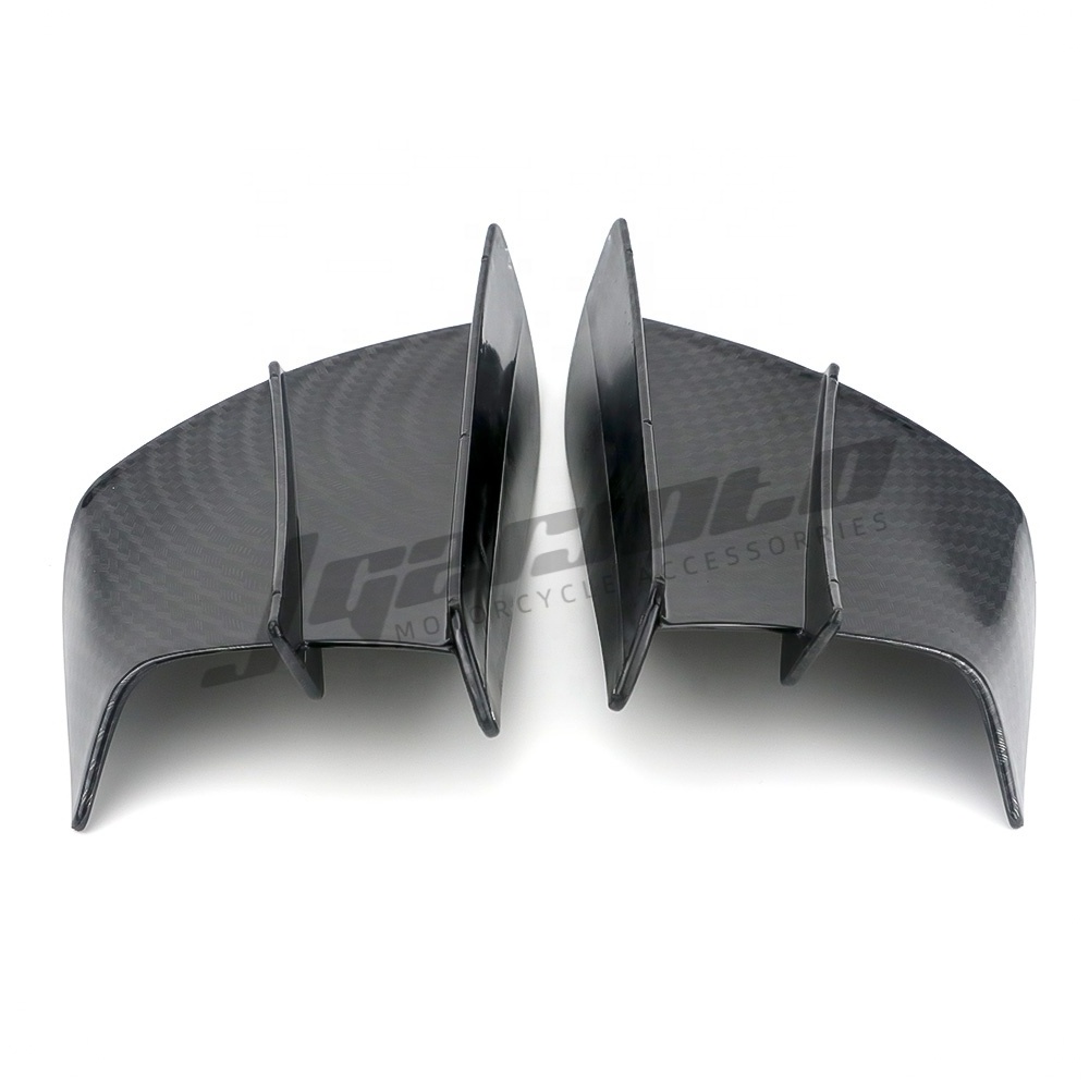 Motorcycle Downforce Spoiler Side Wing Winglet Carbon fiber Protector Cover Universal Accessories for Yamaha Kawasaki Vespa