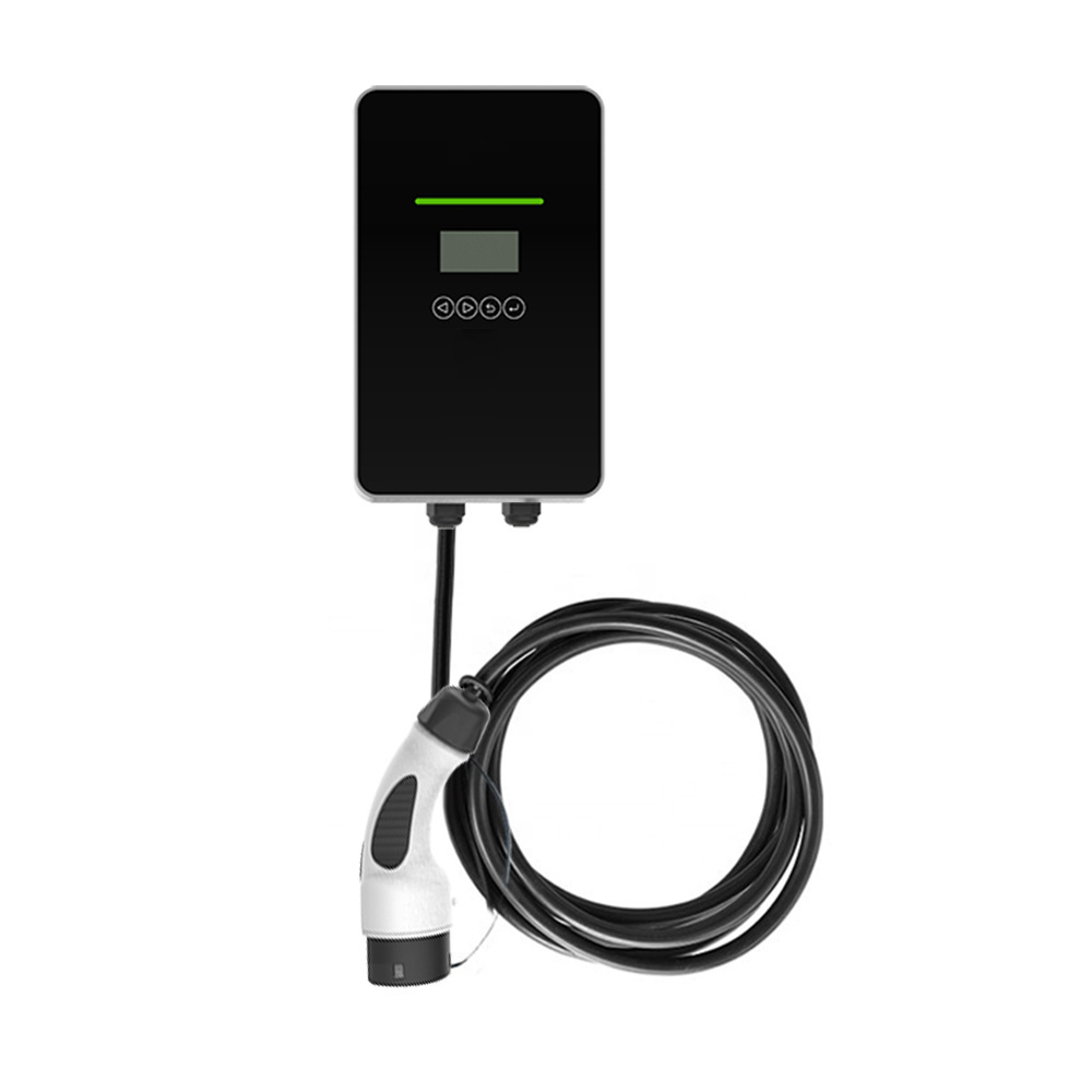 7kW electric vehicle supply equipment fast charging wall box home commercial charging station 32 amp EV electric car charger