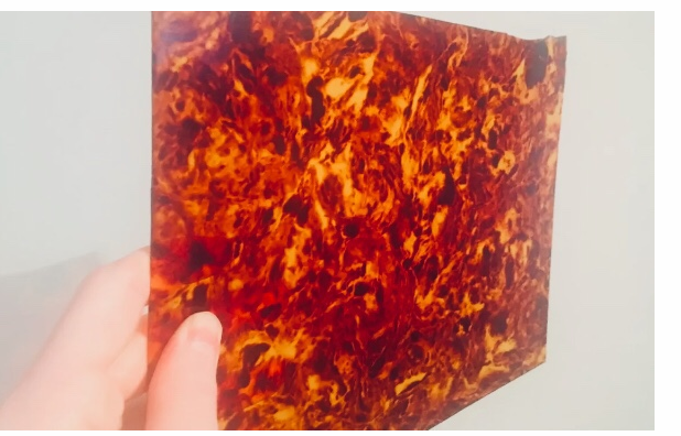 Wholesale price Thickness red beef pattern 0.5mm thick celluloid plastic sheet