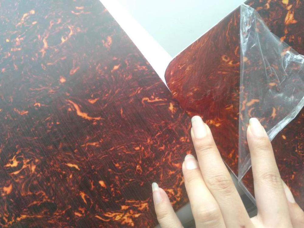 Wholesale price Thickness red beef pattern 0.5mm thick celluloid plastic sheet