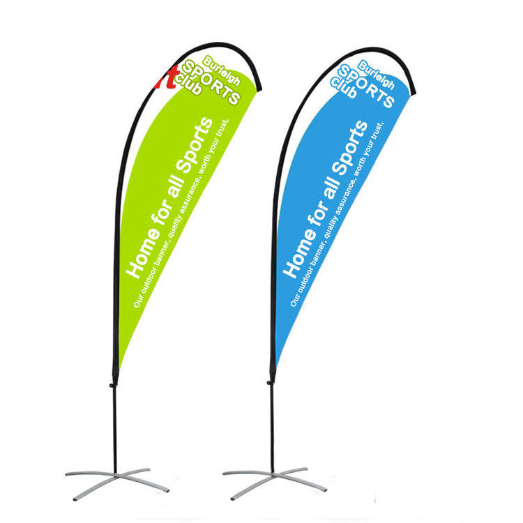 Advertising Outdoor Banner Beach Feather Flag flying banner stand