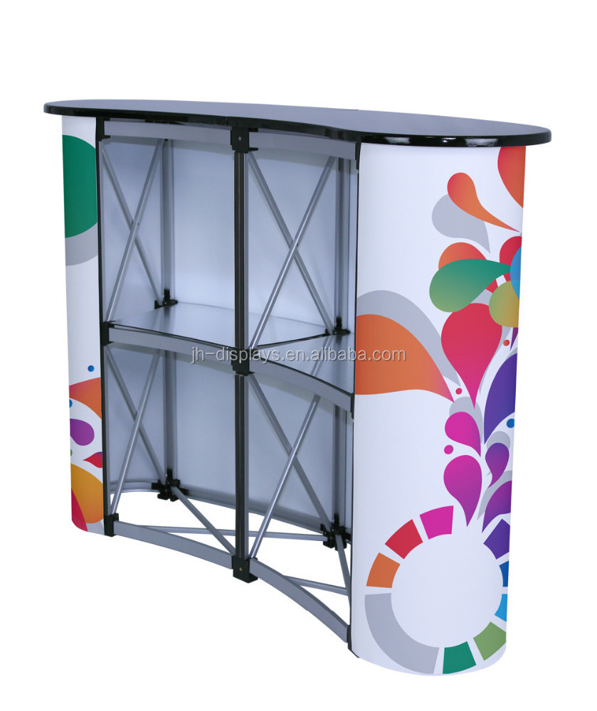 Portable  display stand backdrop table pop up counter for promotion