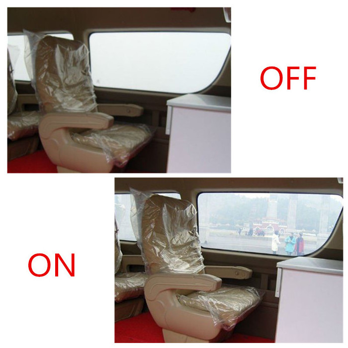 Switchable privacy film for auto window glass film