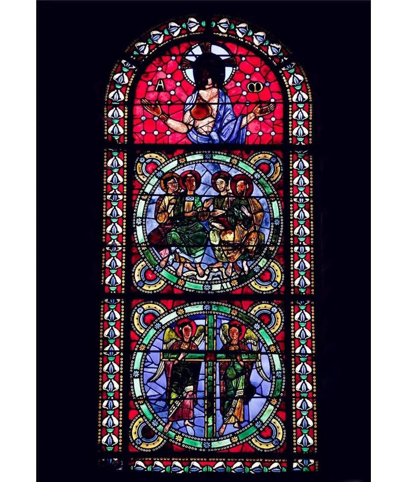 Customized Cathedral glass ceiling Design China Tiffany stained Art Colored Glass For Church Door Window