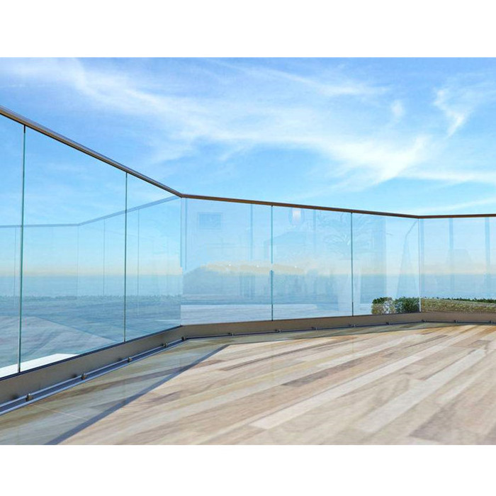 Stainless Steel Handrail System Glass Balustrade Fixing