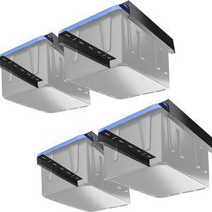 JH-Mech Overhead Tote Storage Rail System 16" Studs Heavy Duty Adjustable Garage Ceiling Bins Racks